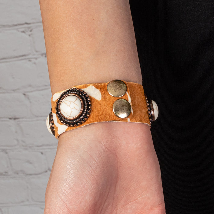 74753 - Squash Blossom Cuff Bracelet - Ivory