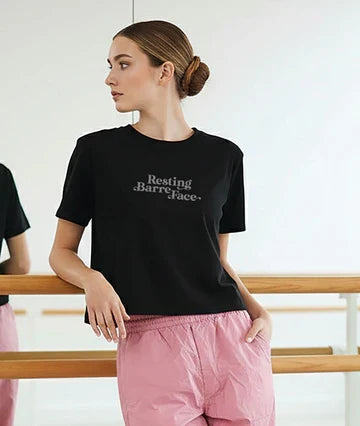 Adult Resting Barre Face Crop Tee