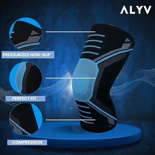 ALYV Compression Knee Sleeves- Size-XL