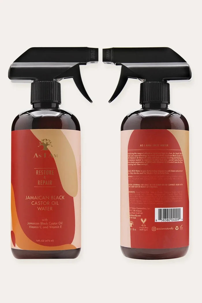 AS I AM RESTORE & REPAIR JAMAICAN BLACK CASTOR OIL WATER 16oz AS I AM