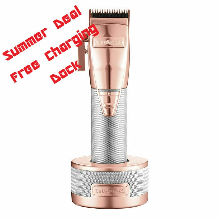 BaBylissPro RoseFX Clipper # FX870R + FREE CHARGING BASE - Palms Fashion Inc.