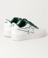 BAPE STA Charol White Green