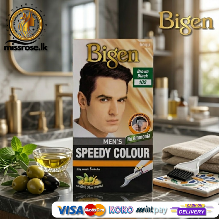 Bigen Men’s Speedy Colour - Brown Black 102