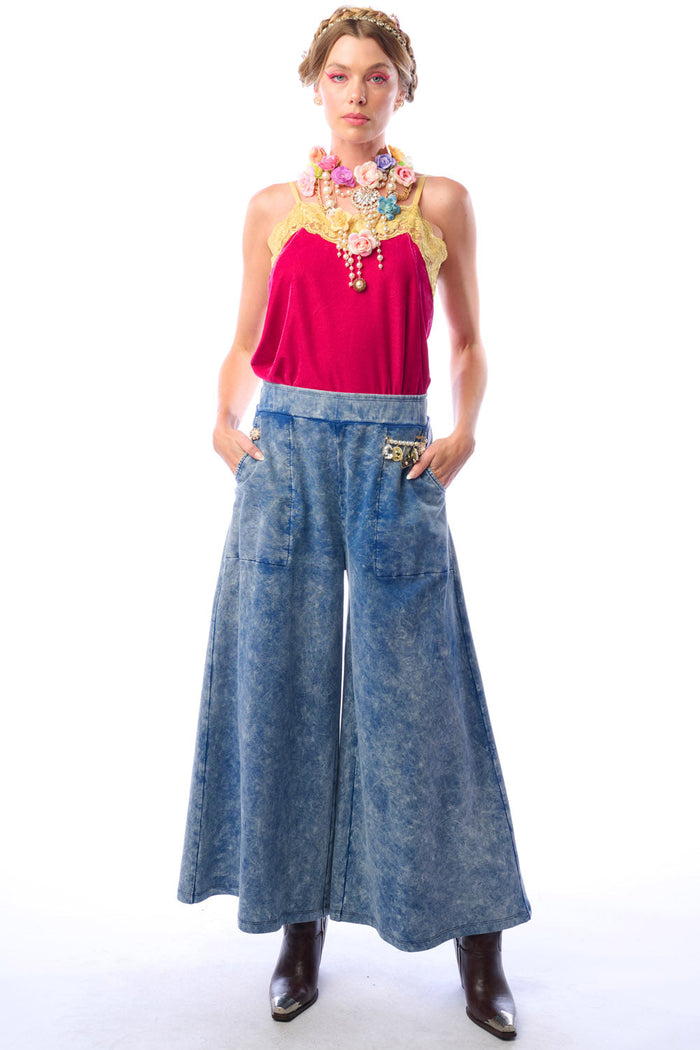 Blue Wash Colonel Pants by Aratta