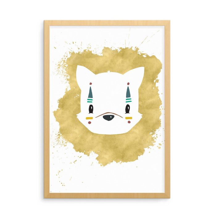 Born Lucky - Gold Fox Art Print