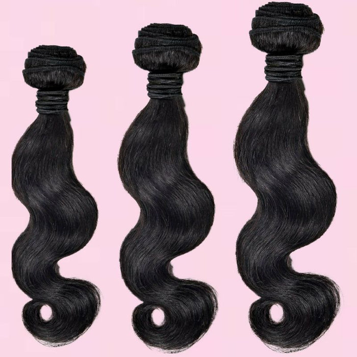 Brazilian Body Wave Bundle Deals offer (3) bundles per package. The hair extensions can be colored and styled to your desired look. Lengths: 10" - 32" Wefts: Machine Double Stitch Style: Body Wave Bundles: Three Per Bundle Deal Weight: Per Bundle - 100 grams / 3.5 oz - 300 grams / 10.5 oz Total