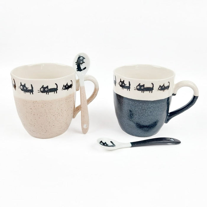 Cat Coffee Spoon - Black