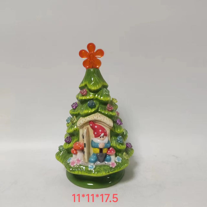 Ceramic Luminous Tree Desktop LED Ornaments Small Night Lamp 🇨🇳