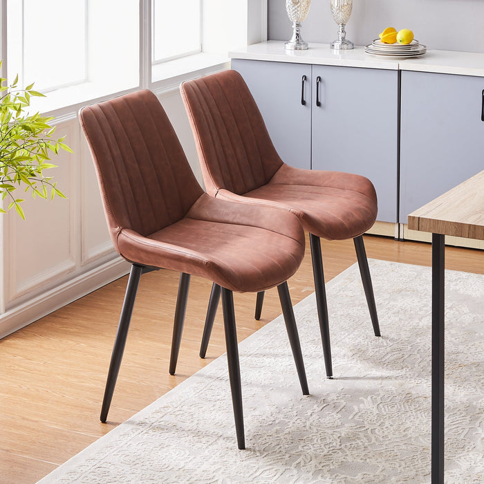 Clair Faux Leather Dining Chairs