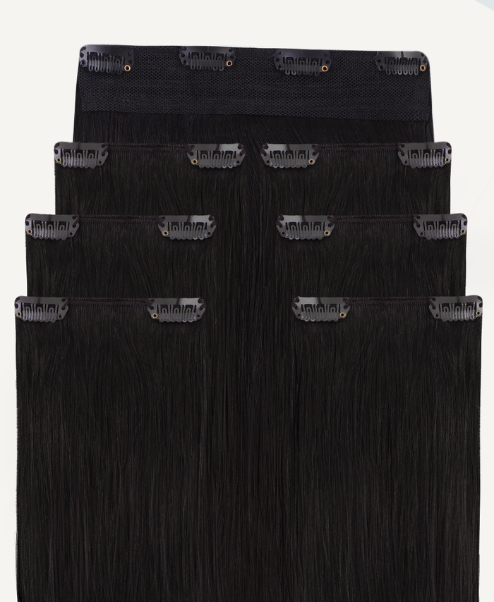 clip-in extensions starter set (#1b).