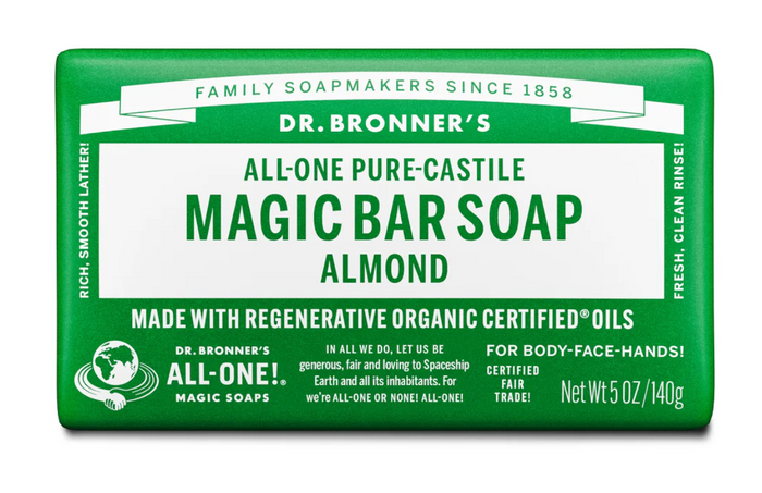 Dr. Bronner's All-One Pure Almond Castile Bar Soap 5 oz