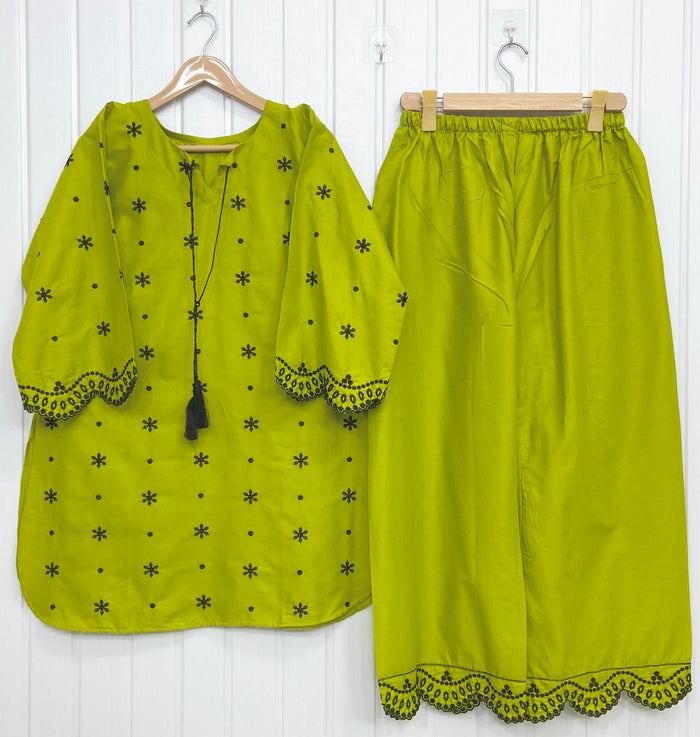 Dual Embroidered | Co-ord Set D-782