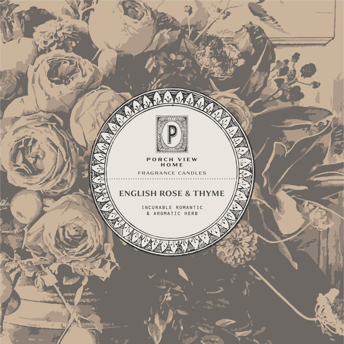 English Rose & Thyme Candle