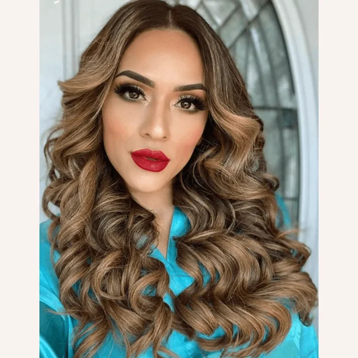 Espresso Caramel (2/5B) Thinning Hair and Invisible Clip-ins Bundle