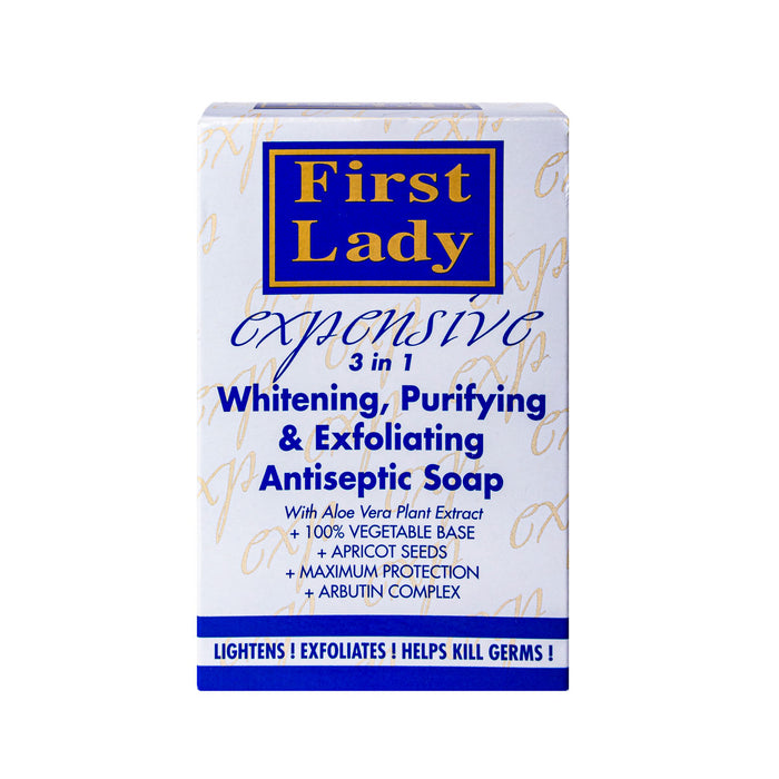 First Lady Expensive 3in1 Antiseptic, Brightening & Purifying Exfoliating Soap - Elysee Star