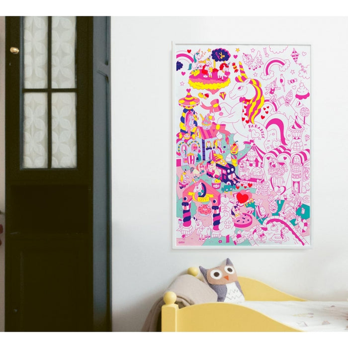 Giant Colouring Poster - Recycled Paper - Unicorn - Lily
