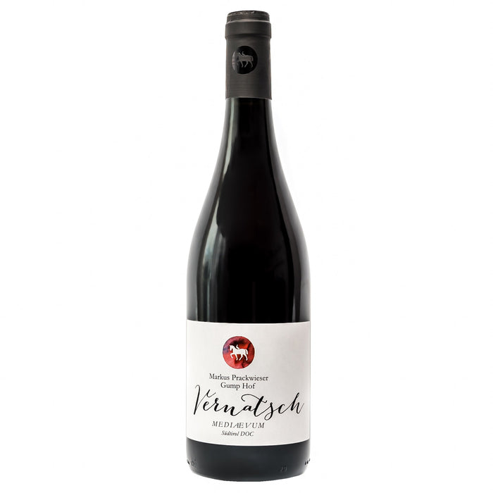 Gumphof Vernatsch 2024 red wine bottle with white label and black cap