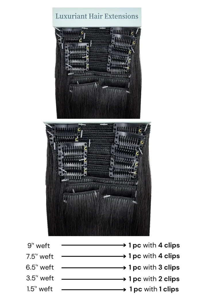 HAIR COUTURE AVANTI HUMAN HAIR BLEND CLIP IN 9PC 22" HAIR COUTURE