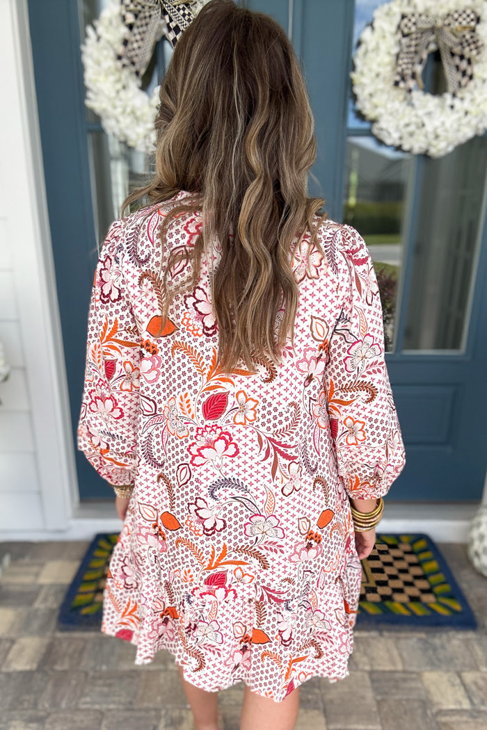 Hendry Floral Ruffle Shift Dress - B Social Boutique