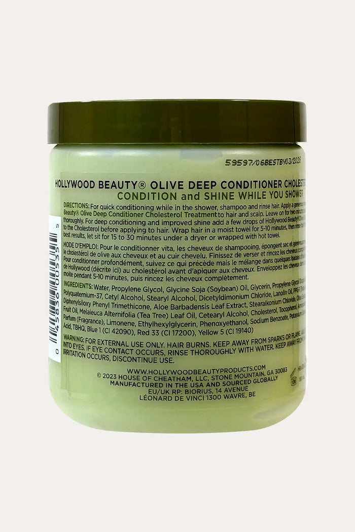 HOLLYWOOD BEAUTY OLIVE OIL CHOLESTEROL TREATMENT 20oz - BSW BEAUTY CANADA