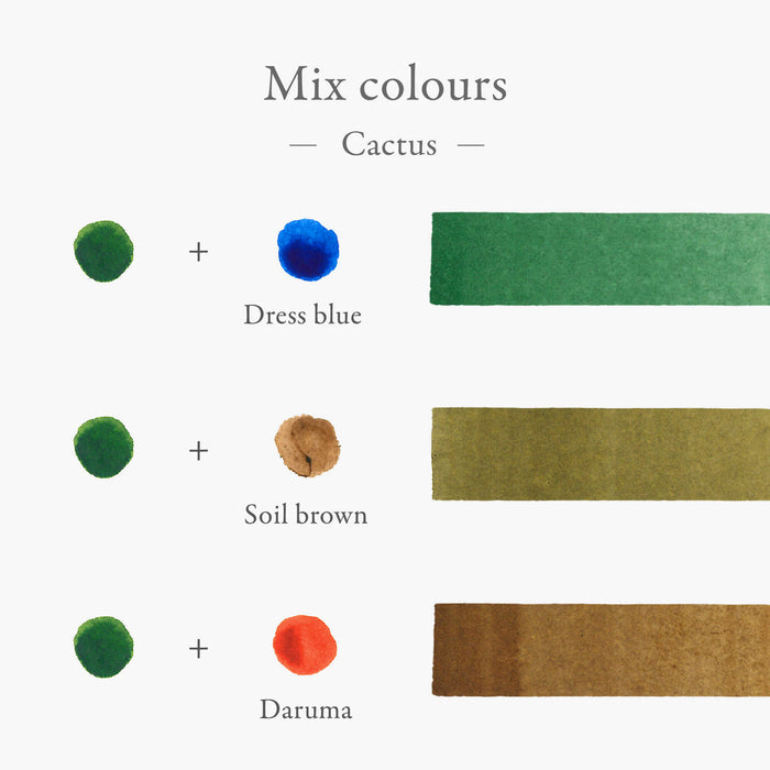 Kakimori Blendable Fountain Pen Ink -Cactus