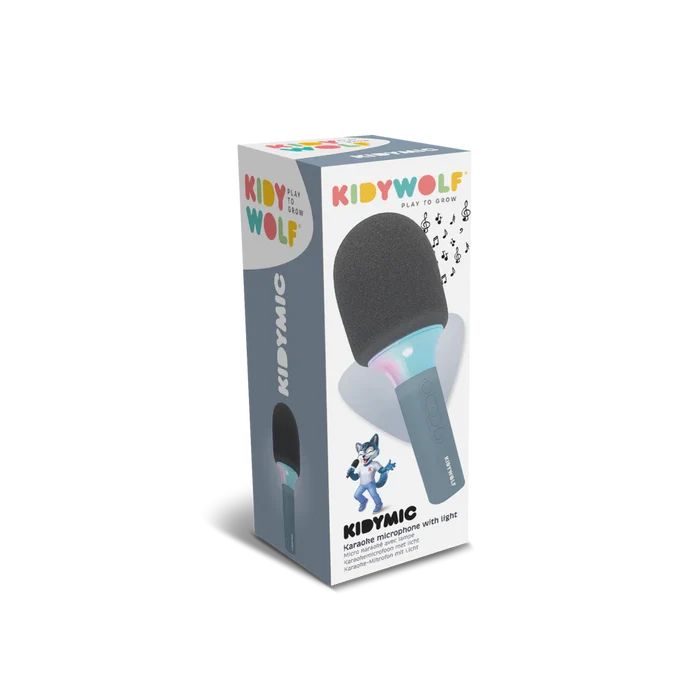KIDYWOLF - KidyMic- Microphones - Blue - Packaging