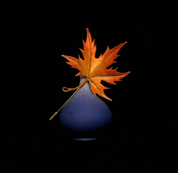 Leaf Bespoke Brooch-Silk Brooch(Chanhua)