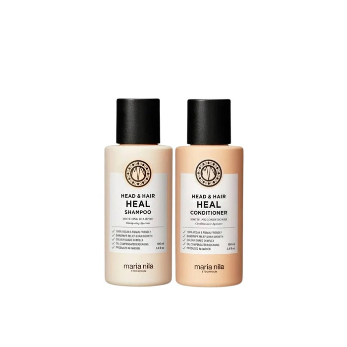 Maria Nila Head & Hair Heal Travel Size Shampoo & Conditioner 100ml - Beauty Tribe