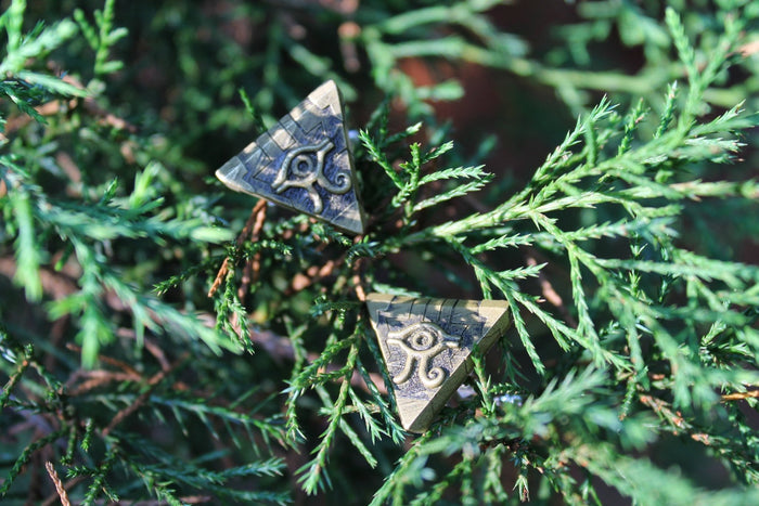 Yugioh Millenium Puzzle Cufflink Flat Version - Yu Gi Oh Cosplay or Gift - Yami Yugi - LootCaveCo