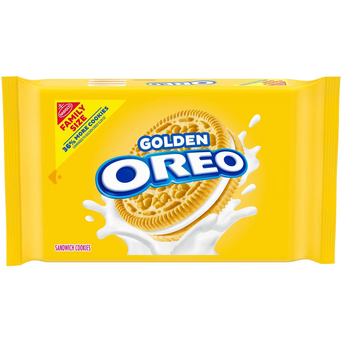 Oreo Golden Sandwich Cookies Family Size