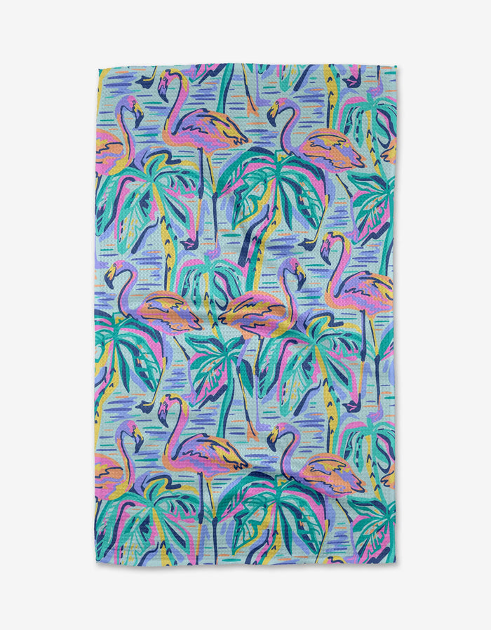 Pink Flamingo Tea Towel - B Social Boutique