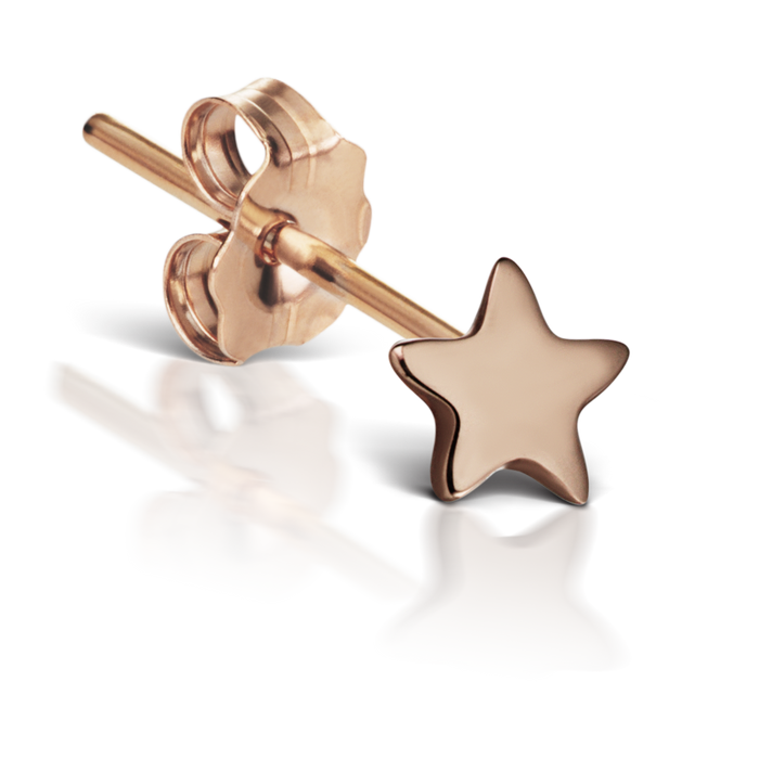 Plain Star Stud Earring