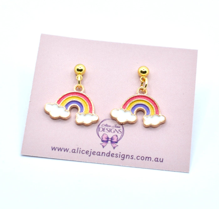 Rainbow Charm Earrings