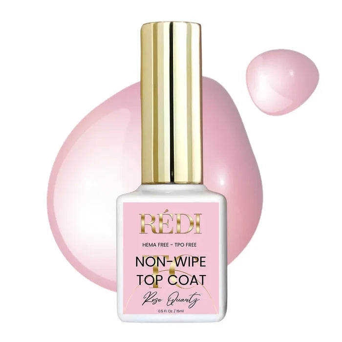 RI- Top Coat Non-Wipe ROSE QUARTZ-Top Coats-Red Iguana LLC-Gel Essentialz