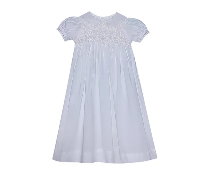 RN Riley Girl Smocked Baptism Gown