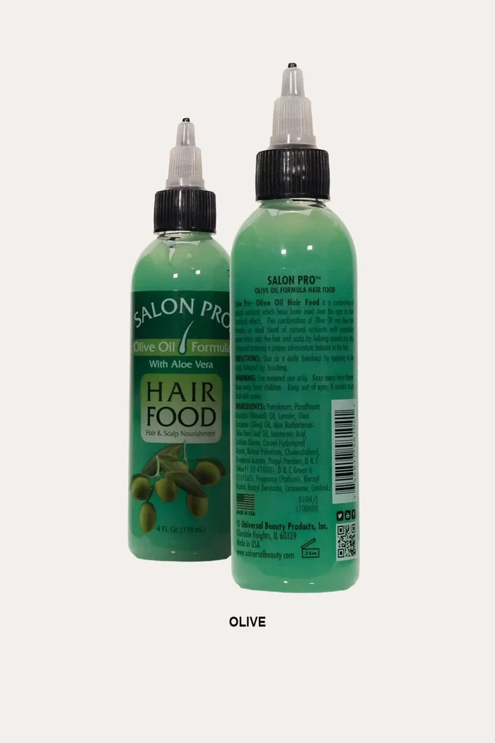 SALON PRO HAIR FOOD COCONUT OIL WITH ALMOND & OLIVE OIL 4oz