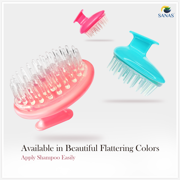 3 Pcs scalp scrubber brush for shampooing and scalp care