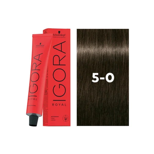SCHWARZKOPF IGORA ROYAL HAIR COLOR SHADE NO 5-0 (60ML)
