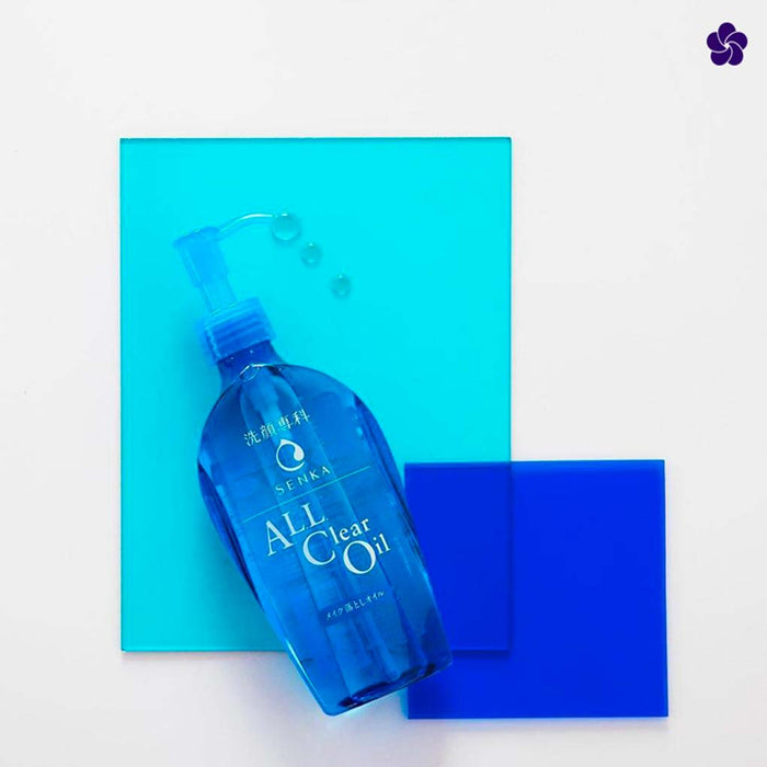 SENKA - All Clear Oil texture. Best Japanese makeup remover. Murasaki Cosmetics japanese skincare shop in Netherlands & België
