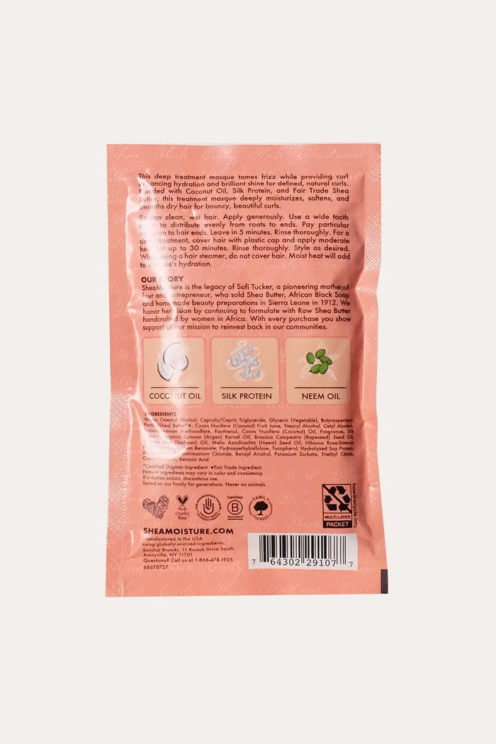 SHEA MOISTURE COCONUT HIBISCUS CURL & SHINE HAIR MASQUE 2oz SHEA MOISTURE