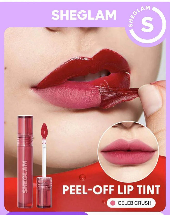 SHEGLAM PEEL-OFF LIP TINT CLEEB CRUSH - - Pinky Cosmetics -- United Arab Emirates -- Pinky Cosmetics
