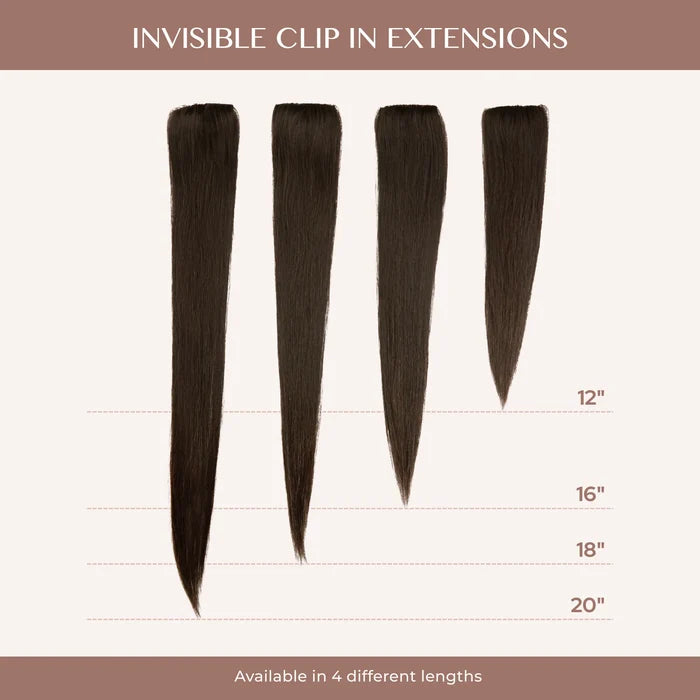 Soft Black (1C) Invisible Clip-ins