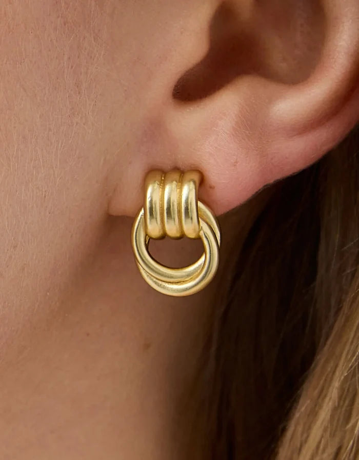 Spartina 449: Francis Stud Earrings Gold - B Social Boutique