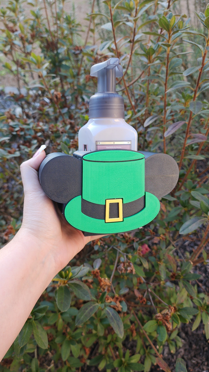 *STL FILE ONLY* Leprechaun Hat Bath &Body Foam Soap Holder Digital File