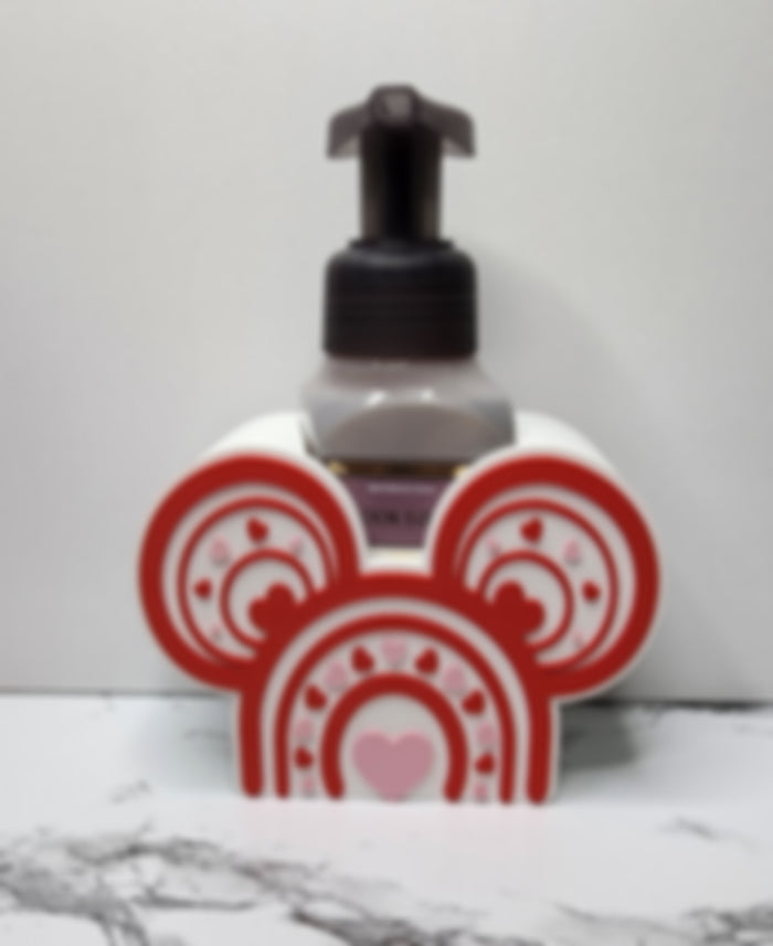 *STL FILE ONLY* Valentine's Day Rainbow Bath & Body Foam Soap Holder Digital File