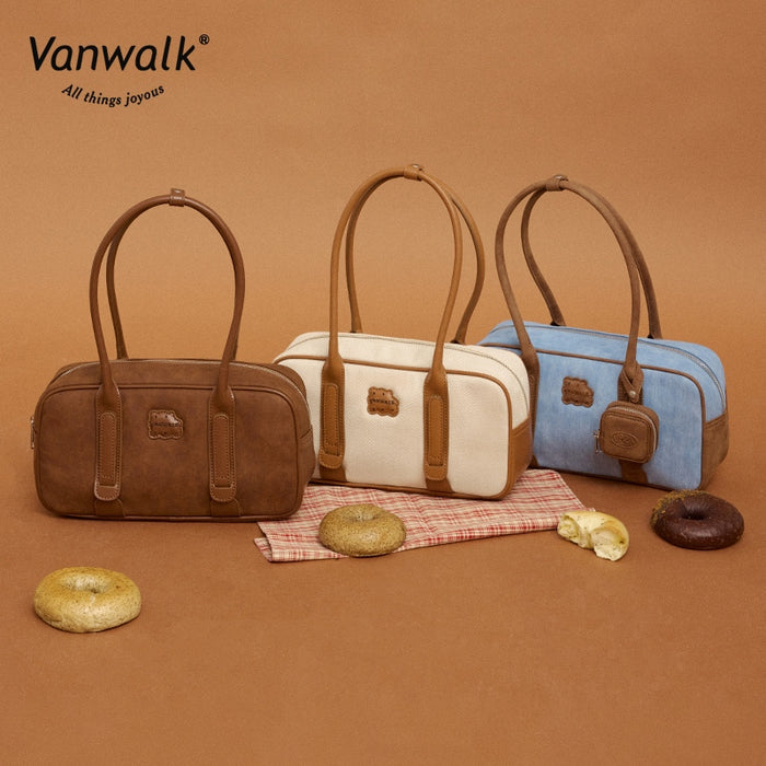 Vanwalk Water-Resistant Pizza Series shoulder bag V2878