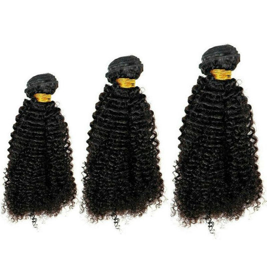 Afro Kinky Bundle Deals offer (3) bundles per package. The hair extensions can be colored and styled to your desired look. Can also be used for making Locs and Loc Repairs  Lengths:  14" - 20" Wefts:  Machine Double Stitch Style:  Afro Kinky Bundles:  Three Per Bundle Deal Weight:  Per Bundle - 100 grams / 3.5 oz - 300 grams / 10.5 oz Total