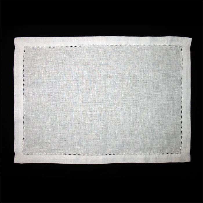 Linen Placemat on black background