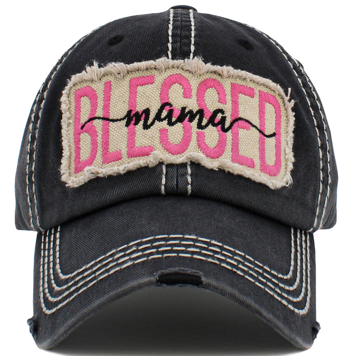 1492 - Blessed Mama Hat - Black