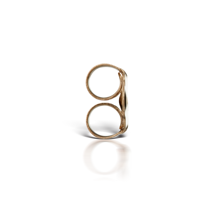 14k Gold Traditional Stud Earring Back